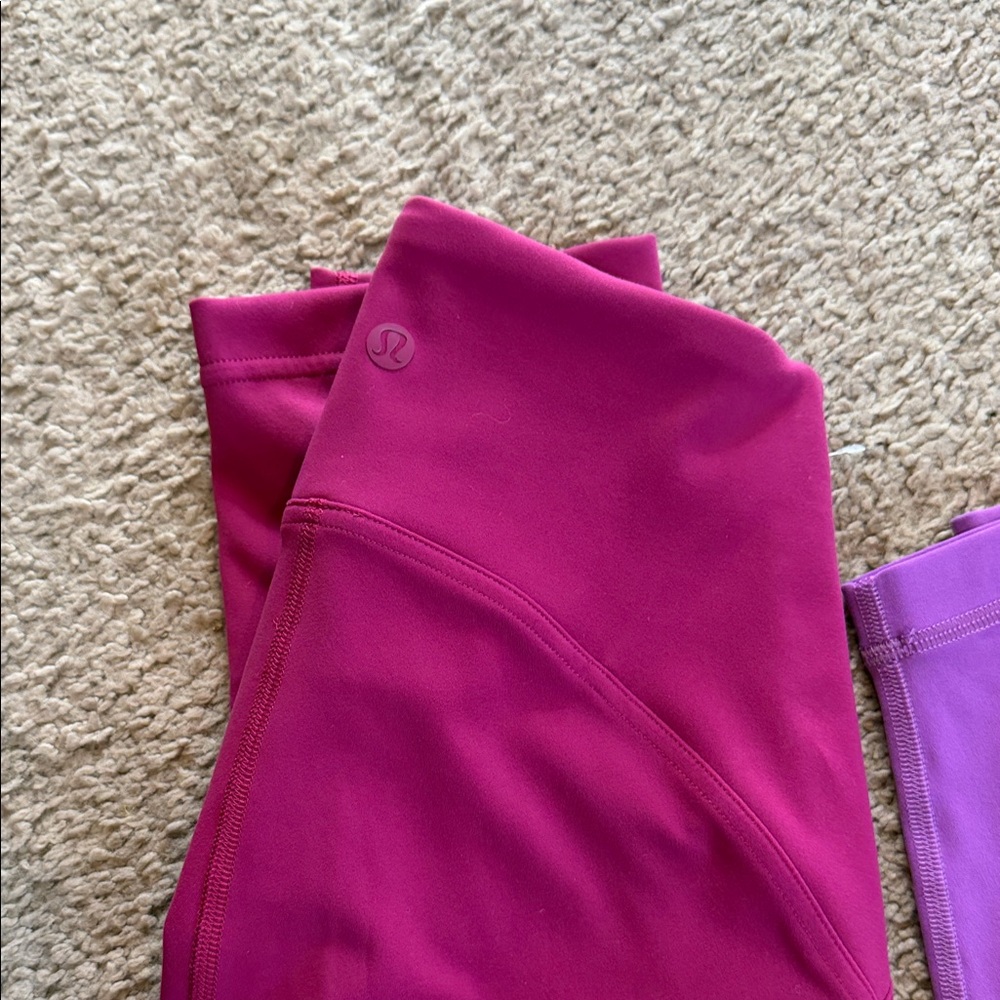 lululemon athletica Black, Magenta and Purple Leggings Set - Picture 8 of 10